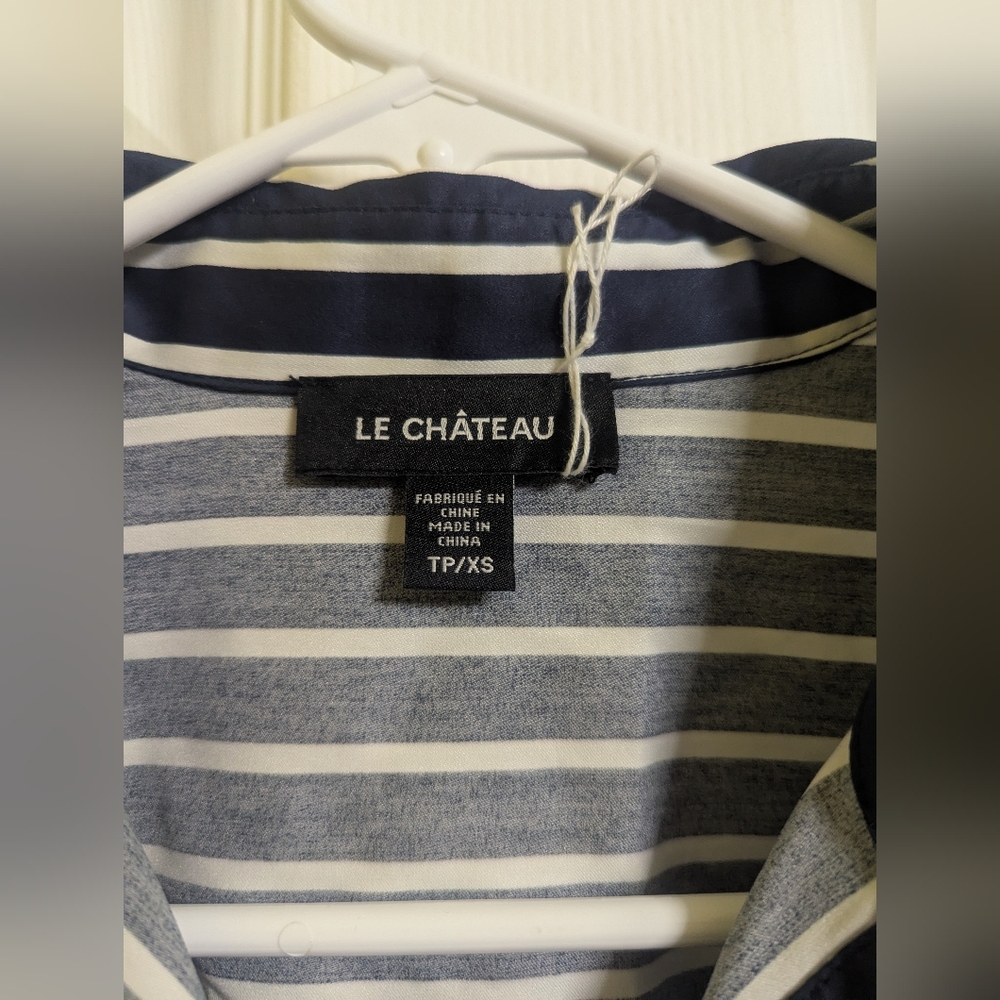 Le Château Navy and White Striped Dress XS - Picture 4 of 7